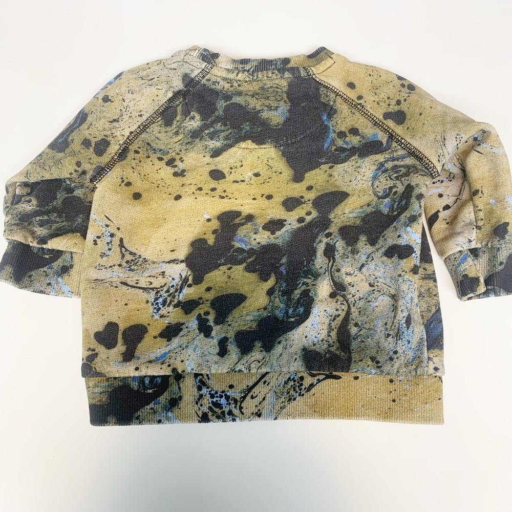 Mini Munster Sweatshirt Boys 12-18m Tie Dye Crewneck Pullover Casual Cotton